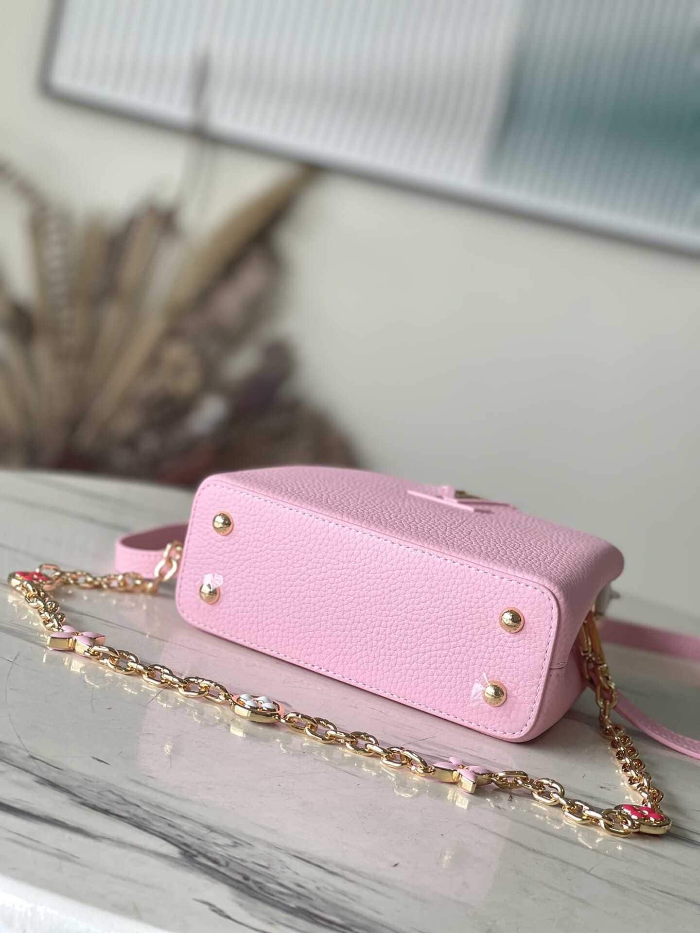 Louis Vuitton Capucines Handbag - Pink 12509 | Sandra Bags - Image 3
