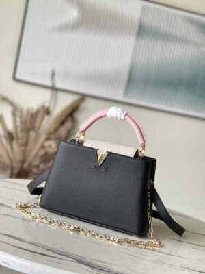 Louis Vuitton Capucines Handbag - Black 58528 | Sandra Bags