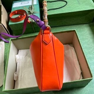 Gucci Diana Medium Shoulder Leather Bag - Orange 72547 | Sandra Bags - Image 3