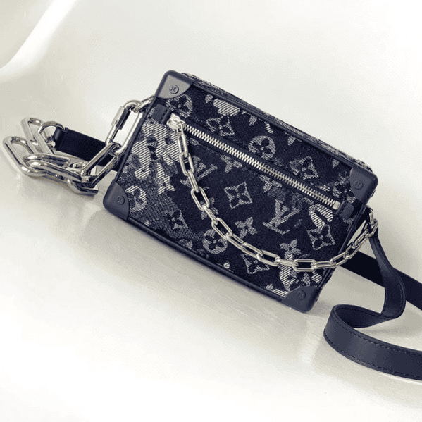 Louis Vuitton Mini Soft Trunk Chain Bag - Blue 38313 | Sandra Bags