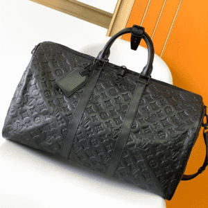 Louis Vuitton Keepall BANDOULIÈRE 50 Travel Bag - Black 88738 | Sandra Bags