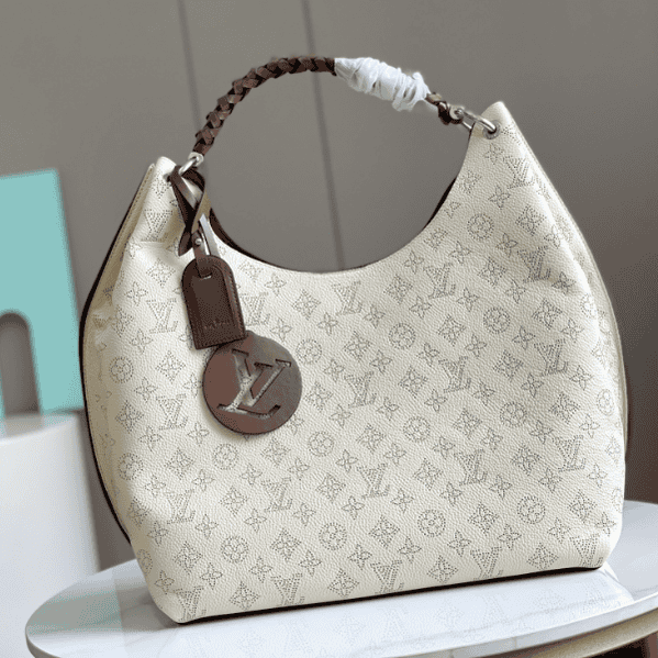Louis Vuitton Carmel Hobo Tote Handbag - White 84571 | Sandra Bags