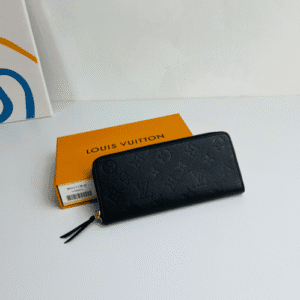 Louis Vuitton Monogram Empreinte Clemence Wallet - Black 13557 | Sandra Bags