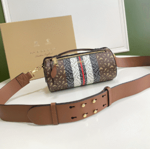 Burberry Cylindrical Barrell Bag - Brown 86945 | Sandra Bags