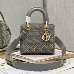 Dior Mini Lucky Star Shaped Rivet Beads Handbag - Gray 35705 | Sandra Bags