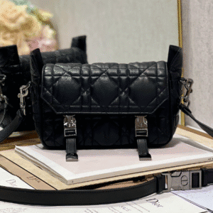 Dior Cannage Body Messenger Bag - Black 51885 | Sandra Bags