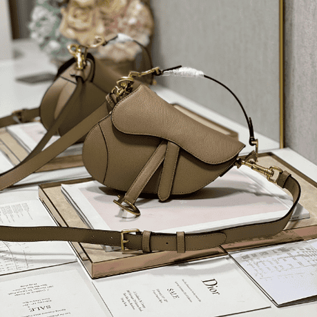 Dior Small Saddle Handbag - Hazelnut 48661 | Sandra Bags - Image 5