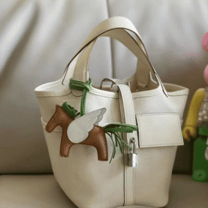 Hermes Cargo Picotin Canvas Handbag - White 89013 | Sandra Bags