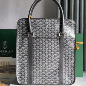 Goyard Bourgogne Vertical Briefcase Handbag - Gray 32379 | Sandra Bags