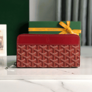 Goyard Matignon Large Long Wallet - Red 55387 | Sandra Bags