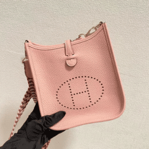 Hermes Evelyne Hollow H Letter Handbag - TPink 57725 | Sandra Bags