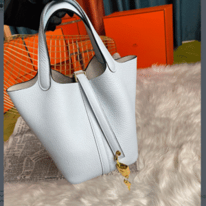Hermes Picotin 18 Vegetable Basket Handbag - Holy Grail Blue 85006 | Sandra Bags
