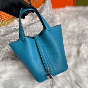 Hermes Picotin 18 Vegetable Basket Handbag - Prussian Green 55291 | Sandra Bags