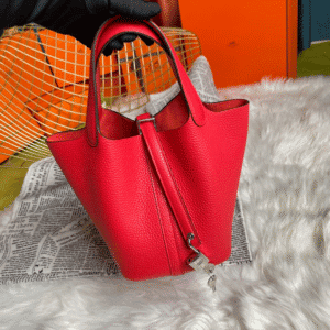 Hermes Picotin 18 Vegetable Basket Handbag - Big Red 68525 | Sandra Bags