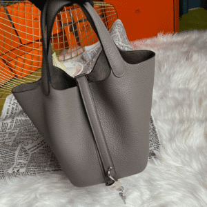 Hermes Picotin 18 Vegetable Basket Handbag - Tinware Gray 11724 | Sandra Bags