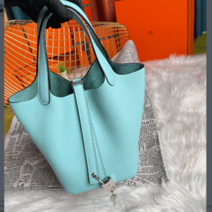 Hermes Picotin 18 Vegetable Basket Handbag - Macron Blue 54540 | Sandra Bags