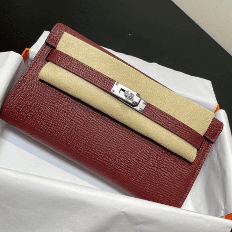 Hermes Kelly Crossbody Bag - Wine Red 39135 | Sandra Bags