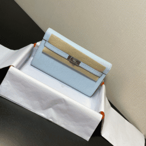 Hermes Kelly Crossbody Bag - Haze Blue 27718 | Sandra Bags