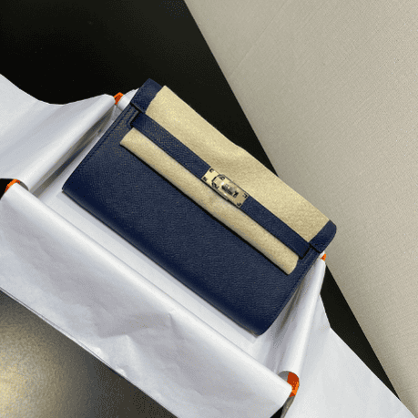 Hermes Kelly Crossbody Bag - Royal Blue 99169 | Sandra Bags