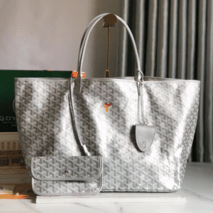 Goyard Saint Louis PM Limited Space Handbag - Silver 26964 | Sandra Bags
