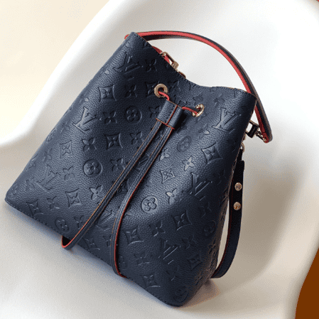 Louis Vuitton NéoNoé Medium Bucket Bag - Black/Red 23139 | Sandra Bags