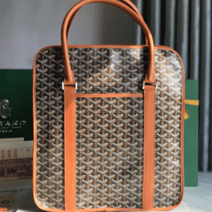 Goyard Bourgogne Vertical Briefcase Handbag - Brown 46169 | Sandra Bags