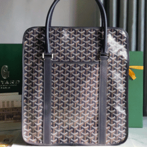 Goyard Bourgogne Vertical Briefcase Handbag - Blue 86795 | Sandra Bags