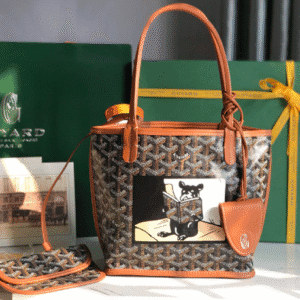 Goyard Anjou Mini Special Painted Style Handbag - Brown 13806 | Sandra Bags