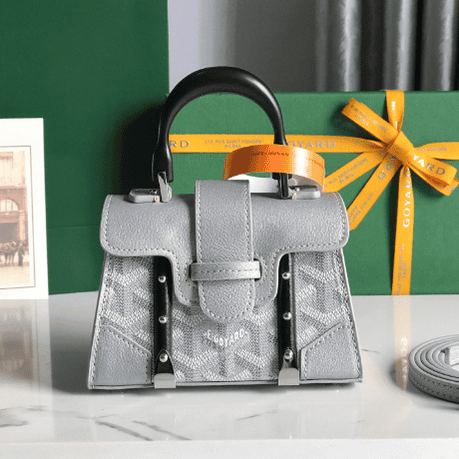Goyard Saïgon Nano Super Mini Handbag - Silver 21171 | Sandra Bags