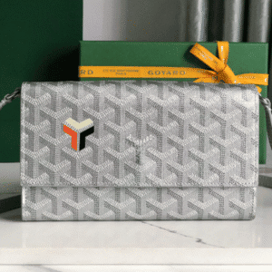 Goyard Varenne Crossbody Wallet - Silver 69398 | Sandra Bags
