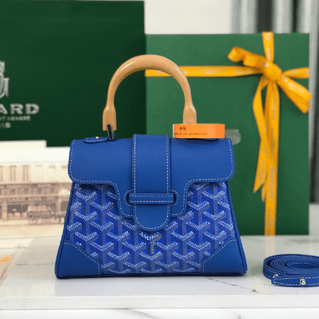 Goyard Saïgon Mini Handbag - Bright Blue 38665 | Sandra Bags