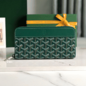Goyard Matignon Large Long Wallet - Green 49651 | Sandra Bags
