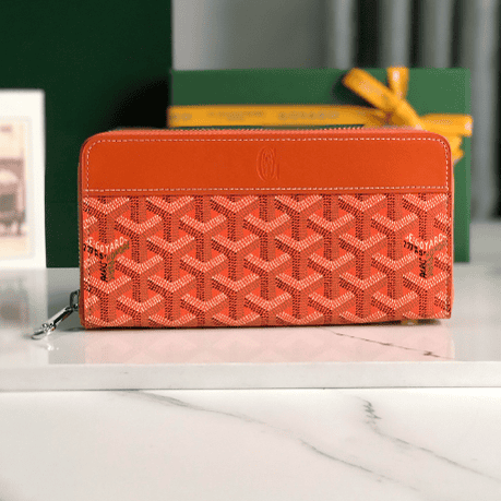 Goyard Matignon Large Long Wallet - Orange 48333 | Sandra Bags