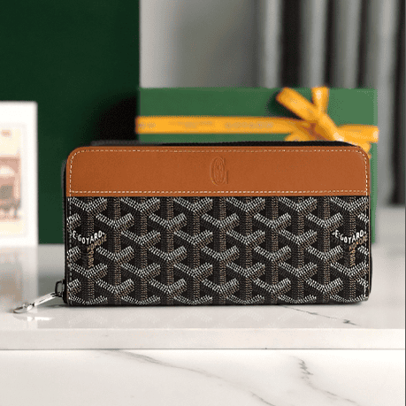 Goyard Matignon Large Long Wallet - Brown 52812 | Sandra Bags