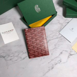 Goyard Passport Holder Wallet - Red 18802 | Sandra Bags
