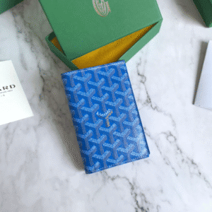 Goyard Passport Holder Wallet - Electric Blue 29733 | Sandra Bags
