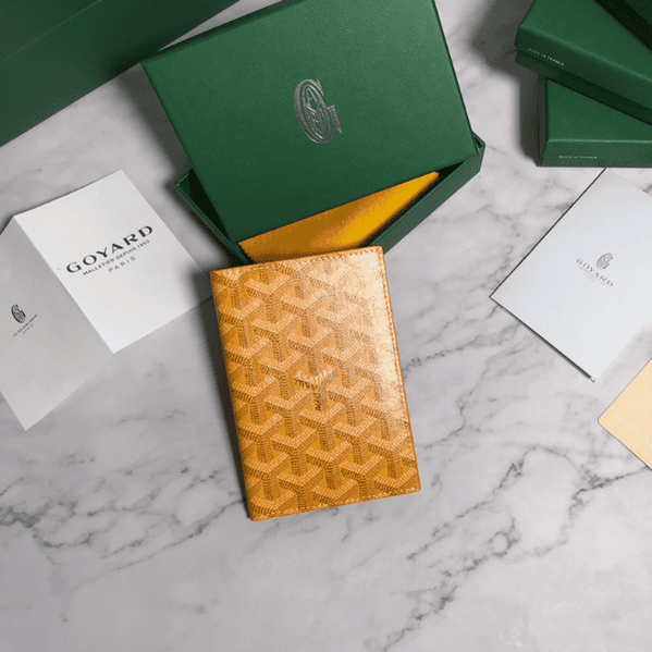 Goyard Passport Holder Wallet - Musturd 62985 | Sandra Bags