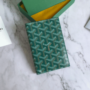 Goyard Passport Holder Wallet - Green 51178 | Sandra Bags