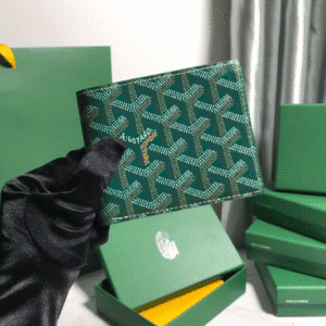 Goyard Hemp Wallet - Green 60637 | Sandra Bags