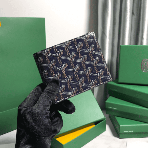Goyard Hemp Wallet - Dark Blue 93830 | Sandra Bags