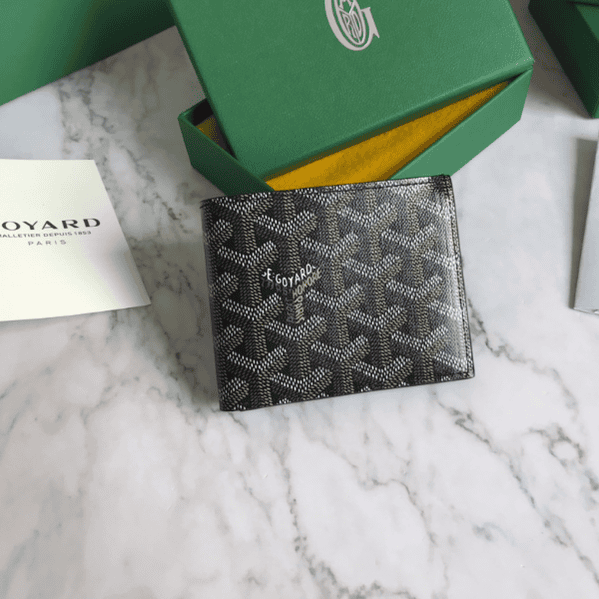 Goyard Hemp Wallet - Black 97238 | Sandra Bags