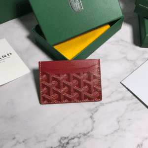 Goyard Card Holder Card Bag - Red 98779 | Sandra Bags