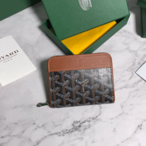 Goyard Short Zipper Clip Wallet - Brown 39114 | Sandra Bags