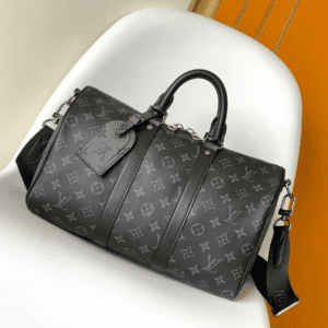 Louis Vuitton Keepall Bandoulière 35 handbag - Gray/Black 11040 | Sandra Bags