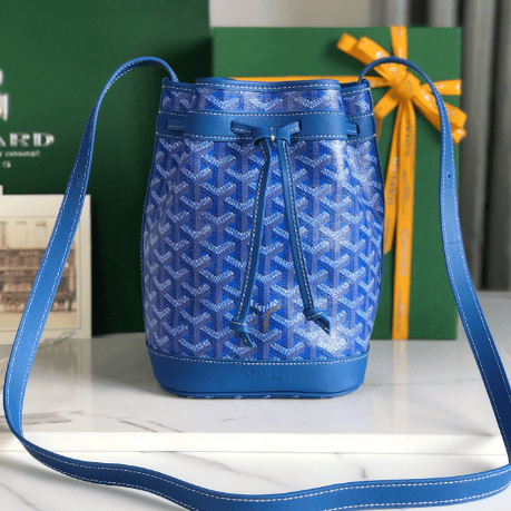 Goyard Petit Flot Bucket Bag - Electric Blue 90090 | Sandra Bags