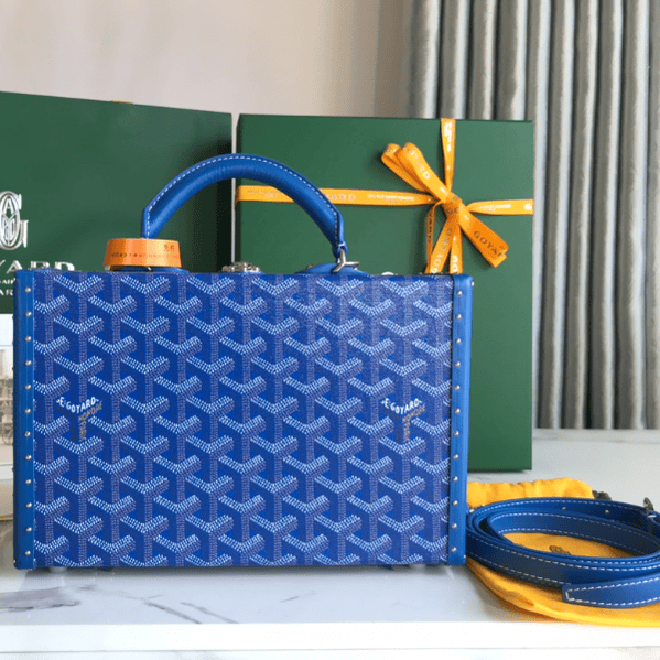 Goyard Grand Hôtel Suitcase Handbag - Electric Blue 52345 | Sandra Bags