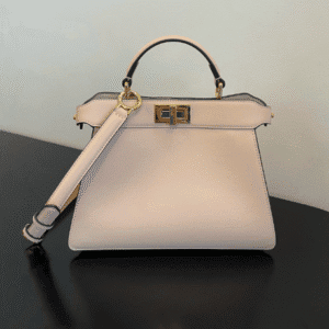 Fendi Peekaboo I See U Handbag - Cream 13841 | Sandra Bags