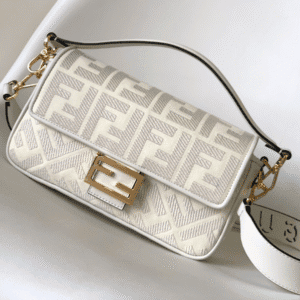 Fendi Baguette Classic Medium Handbag - White 21562 | Sandra Bags