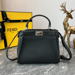 Fendi Peekaboo Handbag - Black 45181 | Sandra Bags