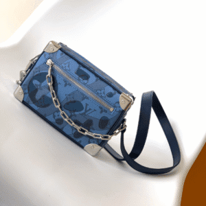 Louis Vuitton Mini Soft Trunk Handbag - Blue 66524 | Sandra Bags